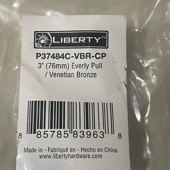 Lot of 7 3" Liberty Everly Cabinet/ Drawer Pulls P37484C-VBR-CP Venetian Bronze - Picture 6 of 7